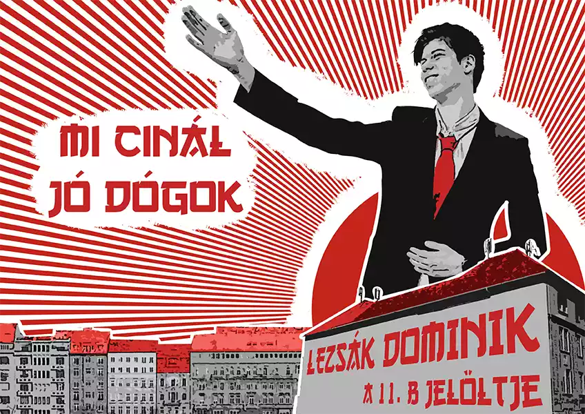 11.B campaign slogan poster