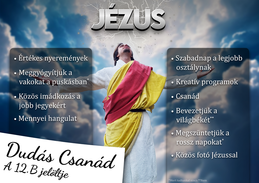 12.B campaign promises poster