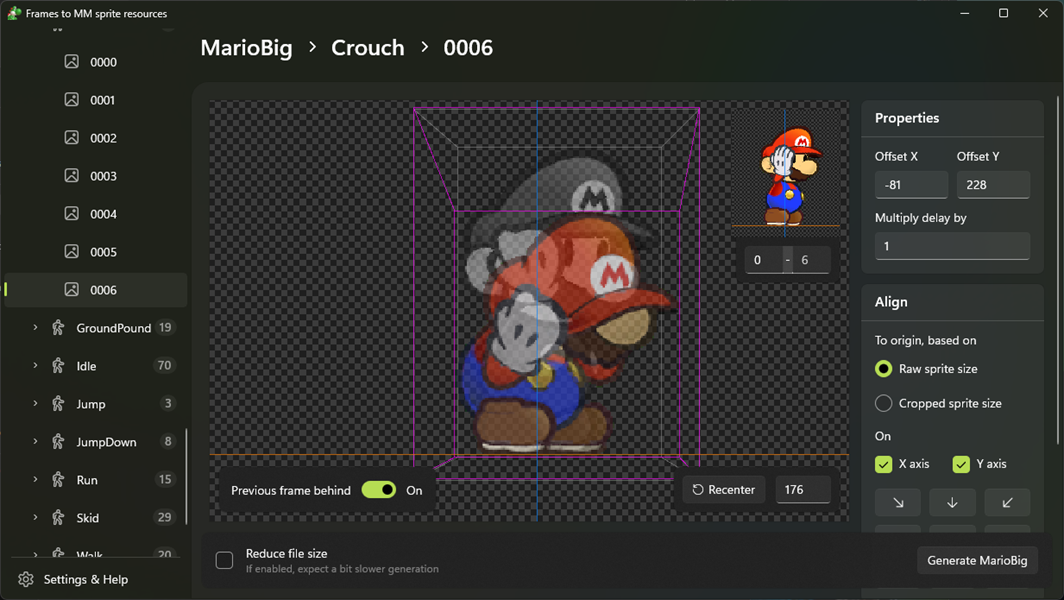 Frames To MM Sprite Resources