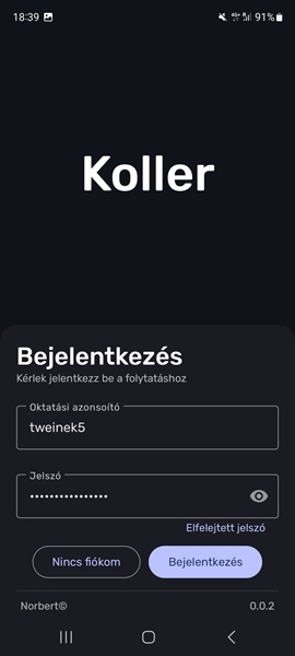 Koller app screenshot one